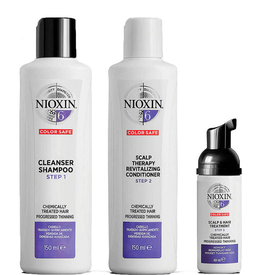 NIOXIN 3-Part System 6 Trial Kit for Chemically Treated Hair with Progressed Thinning