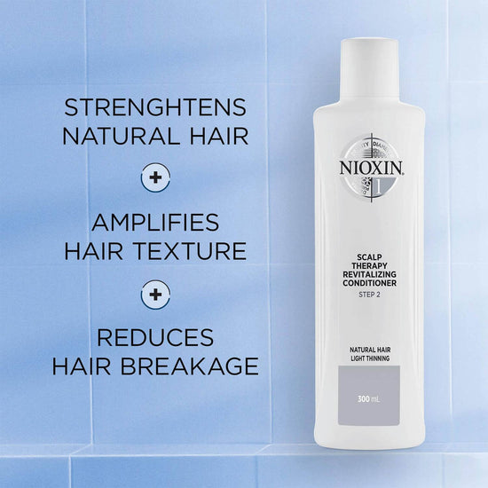 NIOXIN 3-Part System 1 Scalp Therapy Revitalising Conditioner for Natural Hair with Light Thinning 300ml