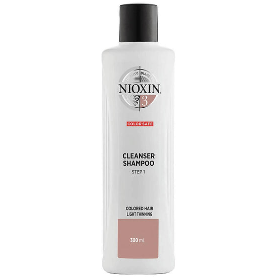 NIOXIN 3-Part System 3 Cleanser Shampoo for Coloured Hair with Light Thinning 300ml