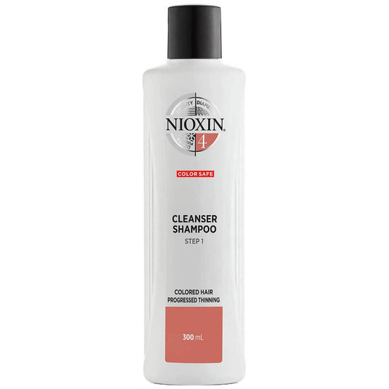 NIOXIN 3-Part System 4 Cleanser Shampoo for Coloured Hair with Progressed Thinning 300ml