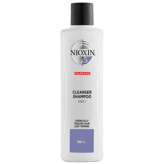 NIOXIN 3-Part System 5 Cleanser Shampoo for Chemically Treated Hair with Light Thinning 300ml