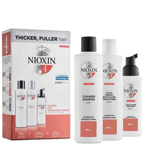 NIOXIN 3-Part System 4 Loyalty Kit for Coloured Hair with Progressed Thinning