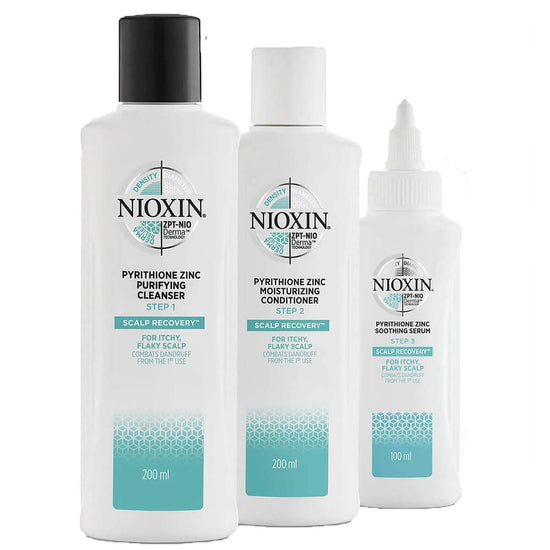 NIOXIN Scalp Recovery 3-Step Anti-Dandruff System for Itchy, Flaky Scalp